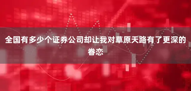 全国有多少个证券公司却让我对草原天路有了更深的眷恋